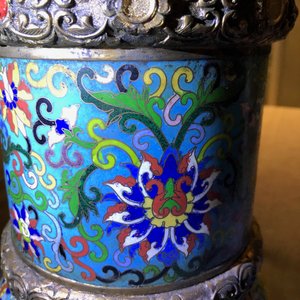 A large Chinese cloisonné and inlaid gilt bronze 'Duomuhu' ewer, Republic, 20th C. — photo 21
