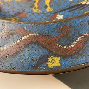 A large Chinese cloisonné basin with a qilin, phoenixes and dragons, Republic — 照片 6