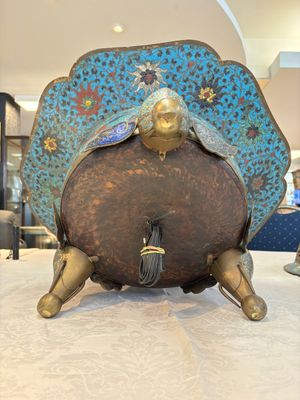 A large Chinese cloisonné tripod censer and cover, 19th C. — photo 13