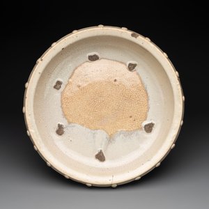 A large Chinese cream-glazed drum-shaped basin, Ming — photo 3