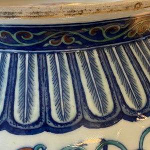 A large Chinese doucai 'hu' vase, Qianlong mark, 19th C. — photo 31