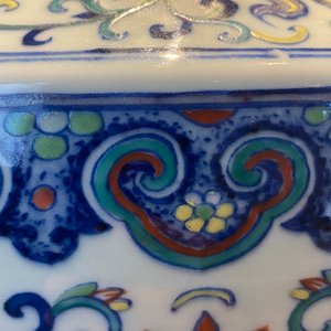 A large Chinese doucai 'hu' vase, Qianlong mark, 19th C. — photo 48