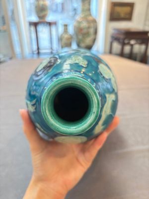 A large Chinese Fahua 'Ba Xian Zhu Shou 八仙祝壽' double gourd vase, 19th C. — photo 5