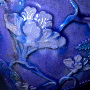 A large Chinese fahua meiping vase with floral design, Ming — photo 25