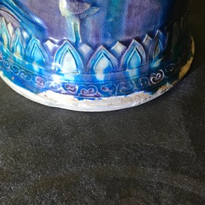 A large Chinese fahua meiping vase with floral design, Ming — photo 33