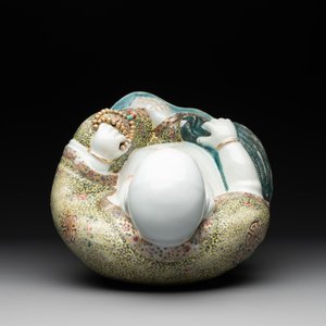 A large Chinese famille rose Buddha, Xu Dequan 徐德全 mark, 19/20th C. — foto 6