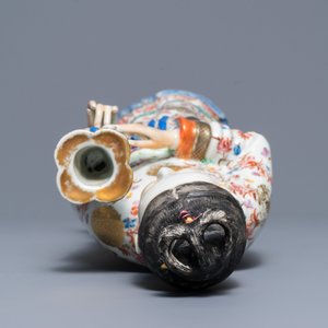 A large Chinese famille rose candle holder modelled as court lady, Qianlong — 照片 6
