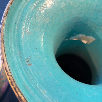 A large Chinese famille rose celadon-ground 'Dragon' vase — photo 18