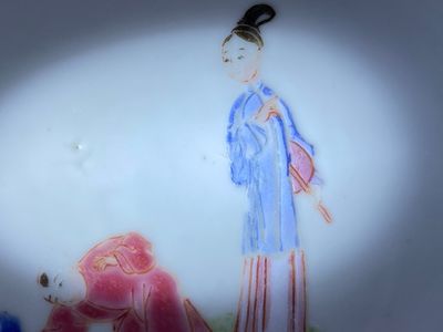 A large Chinese famille rose cup and saucer, Yongzheng — 照片 14