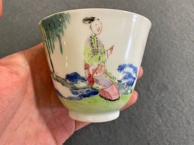 A large Chinese famille rose cup and saucer, Yongzheng — 照片 6