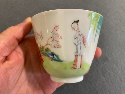 A large Chinese famille rose cup and saucer, Yongzheng — 照片 8