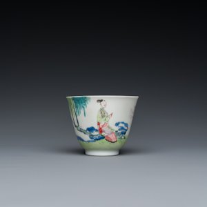 A large Chinese famille rose cup and saucer, Yongzheng — 照片 4