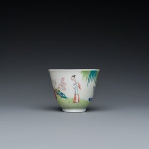 A large Chinese famille rose cup and saucer, Yongzheng — 照片 7