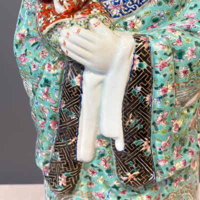 A large Chinese famille rose figure of Fu Xing — photo 6