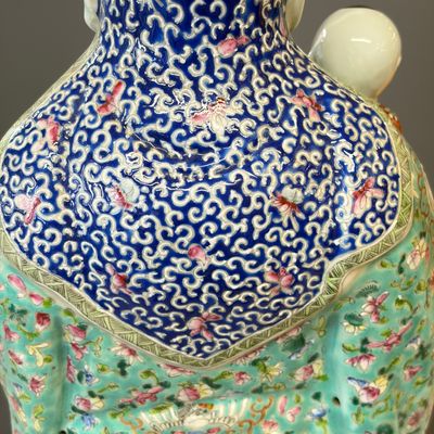 A large Chinese famille rose figure of Fu Xing — photo 17