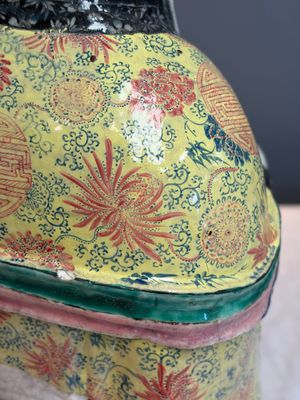 A large Chinese famille rose figure of Shoulao, 19th C. — photo 15
