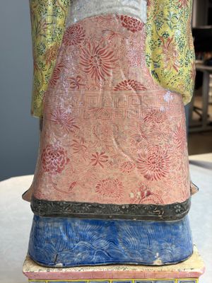 A large Chinese famille rose figure of Shoulao, 19th C. — photo 16