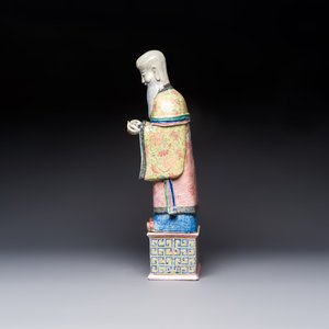 A large Chinese famille rose figure of Shoulao, 19th C. — photo 2