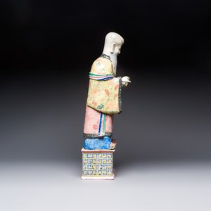 A large Chinese famille rose figure of Shoulao, 19th C. — photo 4
