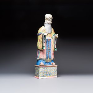 A large Chinese famille rose figure of Shoulao, 19th C. — photo 5