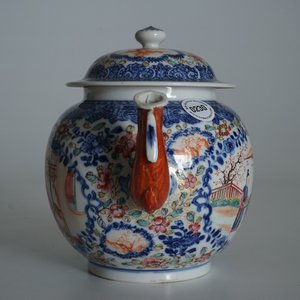 A large Chinese famille rose mandarin teapot, Qianlong — 照片 11
