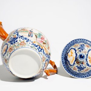 A large Chinese famille rose mandarin teapot, Qianlong — 照片 6