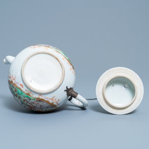 A large Chinese famille rose Meissen-style teapot and cover, Qianlong — 照片 7