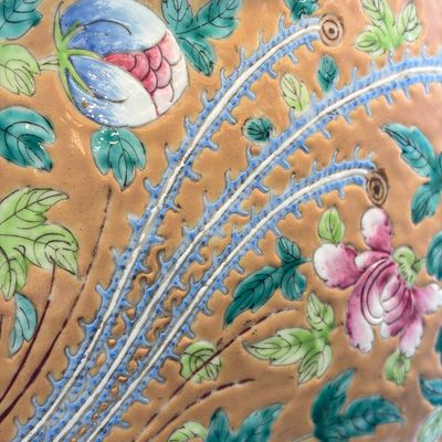 A large Chinese famille rose 'Phoenixes and Peonies' fish bowl for the Straits or Peranakan market — photo 18