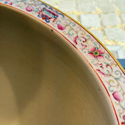 A large Chinese famille rose 'Phoenixes and Peonies' fish bowl for the Straits or Peranakan market — photo 22