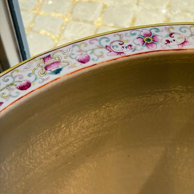 A large Chinese famille rose 'Phoenixes and Peonies' fish bowl for the Straits or Peranakan market — photo 23