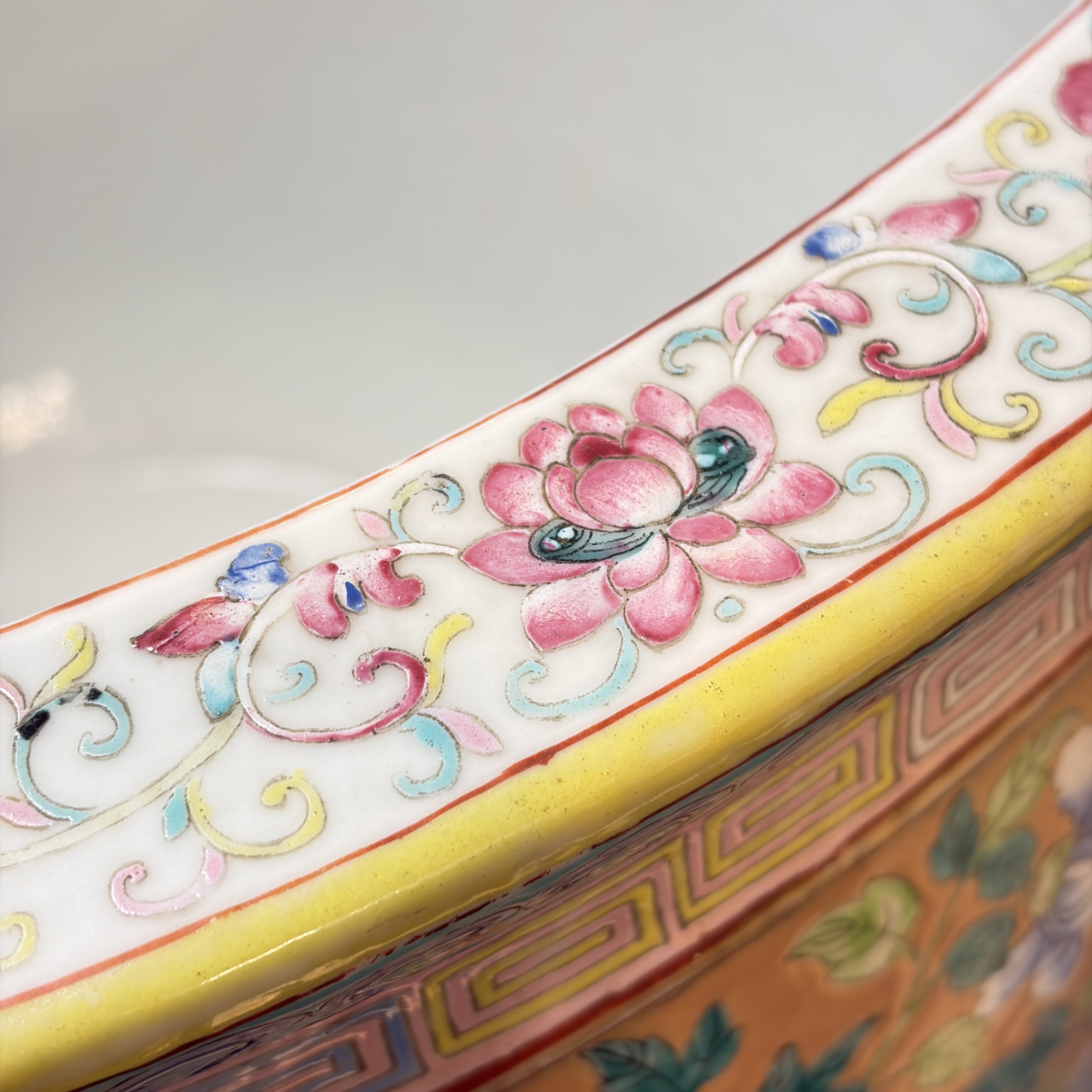 A large Chinese famille rose 'Phoenixes and Peonies' fish bowl for the Straits or Peranakan market — photo 50