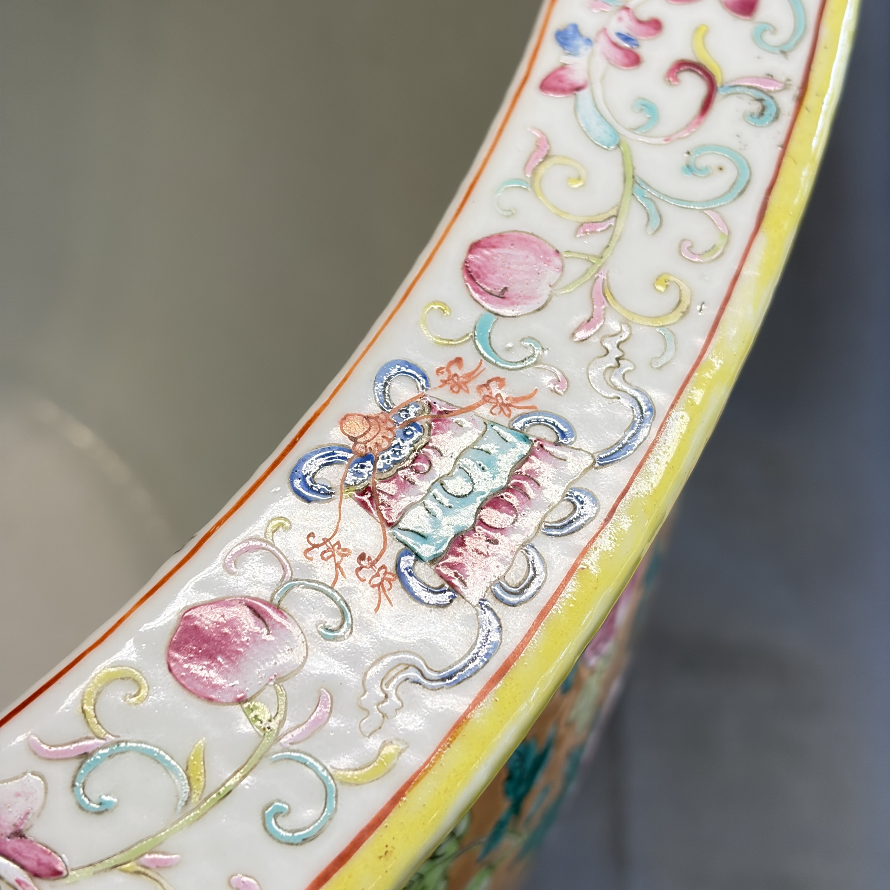 A large Chinese famille rose 'Phoenixes and Peonies' fish bowl for the Straits or Peranakan market — photo 54