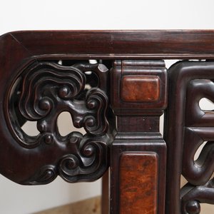 A large Chinese famille rose plaque inset in a wooden table, Republic, 20th C. — 照片 35