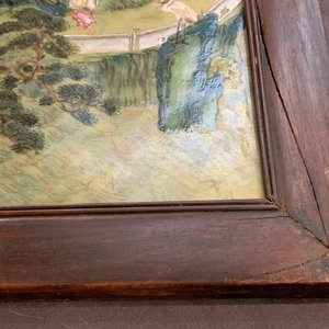 A large Chinese famille rose screen on hongmu stand, Qianlong — 照片 19