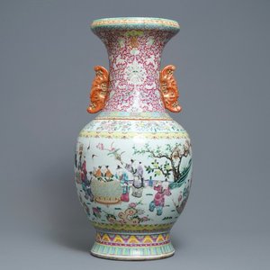 A large Chinese famille rose vase, 19th C. — photo 1