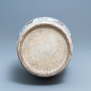 A large Chinese famille rose 'Wu Shuang Pu' vase, 19th C. — 照片 6