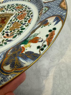 A large Chinese famille verte armorial 'Provinces' dish with the arms of Henegouw, Kangxi — photo 18
