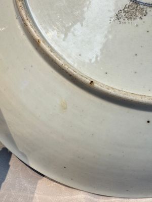 A large Chinese famille verte 'Banquet' dish, lingzhi mark, Kangxi — photo 11