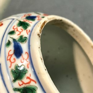 A large Chinese famille verte melon-shaped teapot and cover, Kangxi — 照片 20
