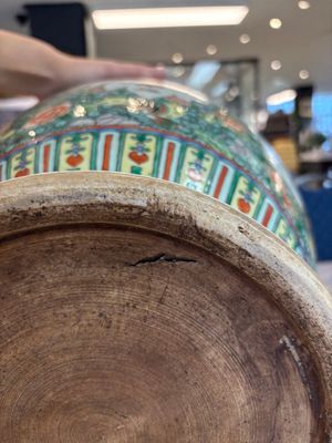 A large Chinese famille verte vase with narrative design, 19th C. — photo 7