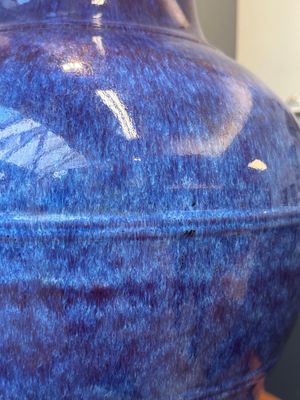 A large Chinese flambé glaze 'hu' vase with taotie handles, Qing — 照片 10