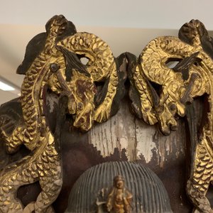 A large Chinese gilt and painted wood figure of Buddha, 19th C. — 照片 29