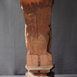 A large Chinese gilt and painted wood figure of Buddha, 19th C. — 照片 10