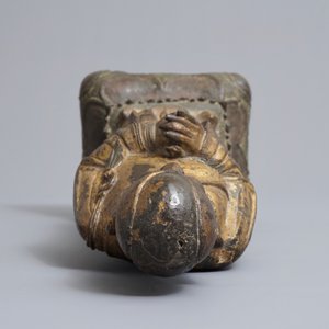 A large Chinese gilt bronze figure of Mahakasyapa, Ming — photo 6