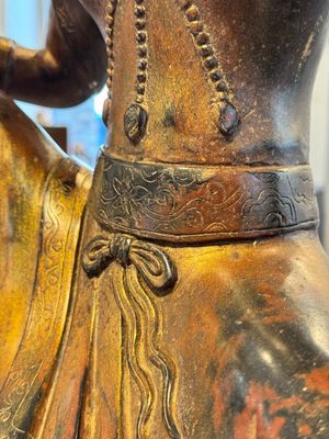 A large Chinese gilt bronze seated Bodhisattva, 20th C. — 照片 13