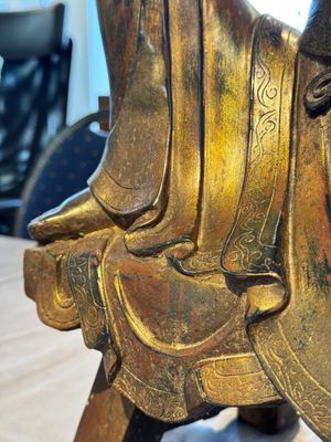 A large Chinese gilt bronze seated Bodhisattva, 20th C. — 照片 14