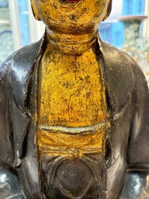A large Chinese gilt-lacquered bronze Buddha, 17th C. — photo 11