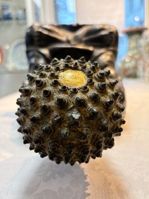 A large Chinese gilt-lacquered bronze Buddha, 17th C. — photo 5