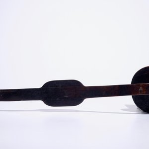 A large Chinese hardwood ruyi sceptre with carved jade panels, 20th C. — photo 7