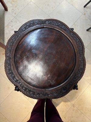 A large Chinese hongmu stand, 19th C. — photo 5